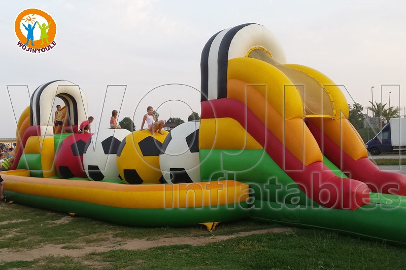 OC240 Super Obstacle Course Inflatable Football Wipe-out Game