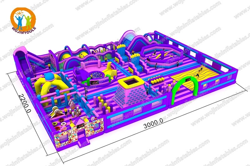 TP003 Commercial Largest Fun Inflatable Theme Park Manufacturer