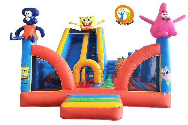 WB492 Spongebob Combo Bouncer Inflatable Park Fun City