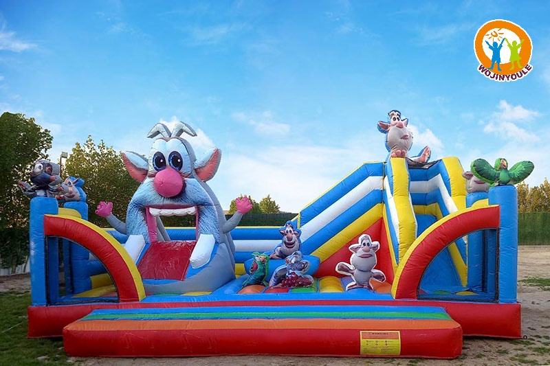 WB488 Booba Theme Bouncy Castle Inflatable Park Fun City