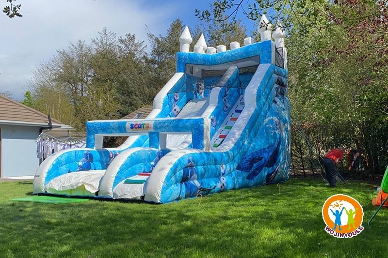 DS229 20ft Tall Frozen Theme Inflatable Slide