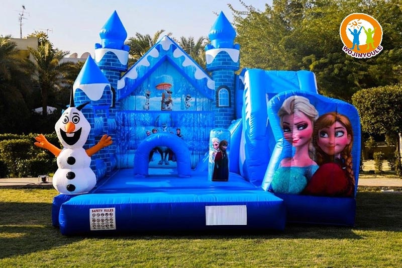 WB496 Frozen Inflatable Combo Castle Bouncer Jumping Slide