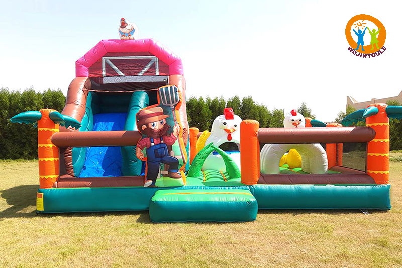WB497 Farm Bouncy Castle Inflatable Park Fun City