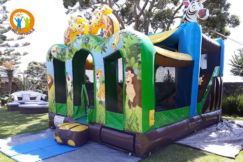 WJ156 Jungle Combo Slide Castle Inflatable