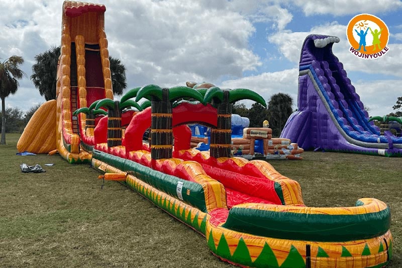 WW012 40ft Tall Single Lane Aztec Falls Inflatable Water Slide