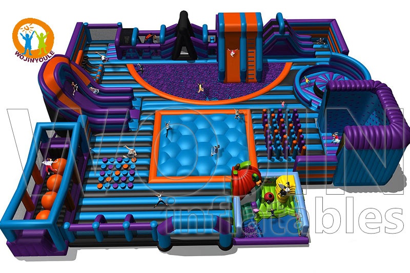 TP033 Customized Inflatable Theme Park Indoor Playrgound