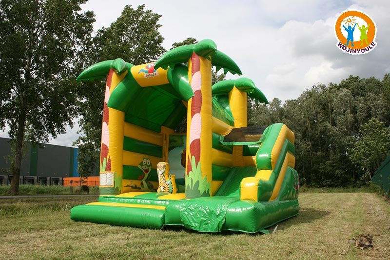WJ195 Jungle Theme Inflatable Combo Buncer Slide