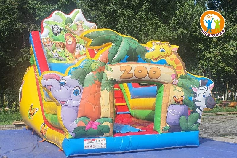 DS009 20ft Tall ZOO Inflatable Dry Slide