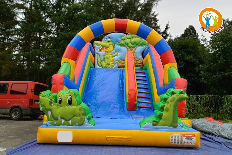 DS008 20ft Tall Crocodile Inflatable Dry Slide