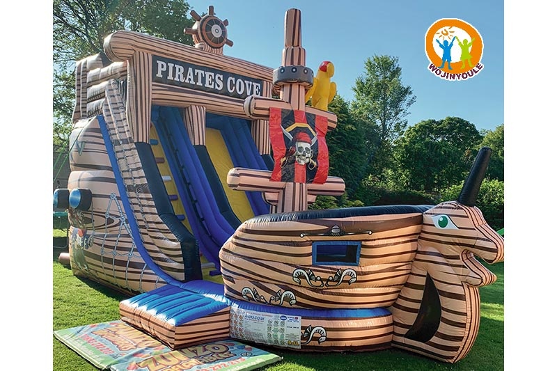 DS015 Pirate Ship Adventure Inflatable Dry Slide
