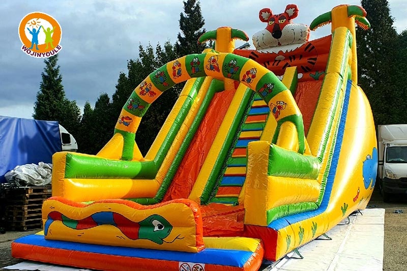 DS055 20ft Tall Tiger Theme Inflatable Dry Slide