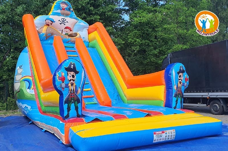 DS056 20ft Tall Priate Theme Inflatable Dry Slide