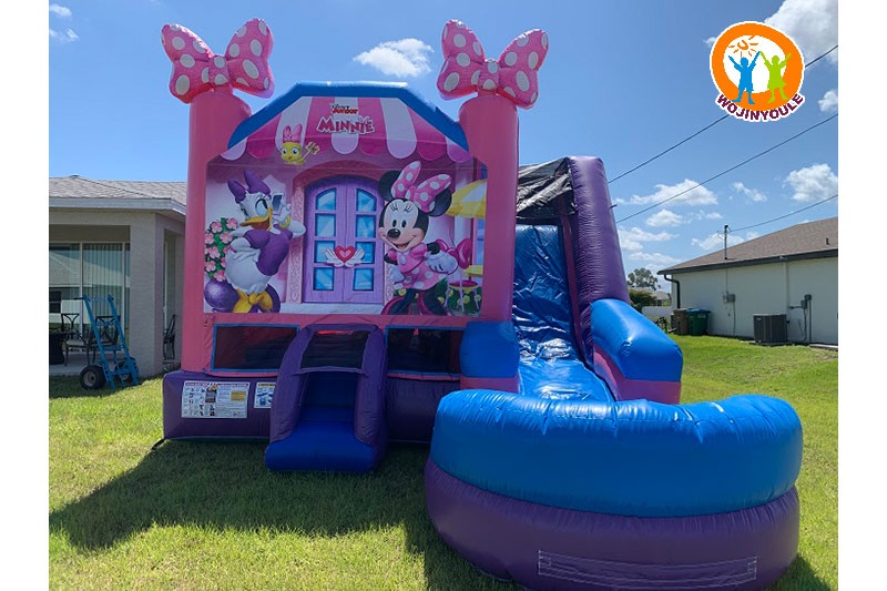 WJ105 Minnie Inflatable Wet Combo Bouncer Slide Pool