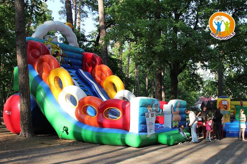 DS235 Sponge Bob Theme 20ft Tall Inflatable Dry Slide