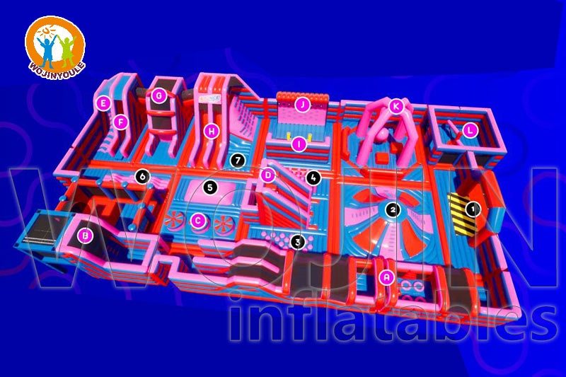 TP079 Commercial Indoor Playground Inflatable Theme Park