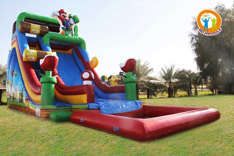 WS035 Super Mario Inflatable Water Slide with Pool Set