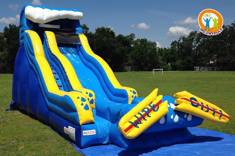 WS065 17ft Inflatable Water Slide Wipe Out with Pool Set