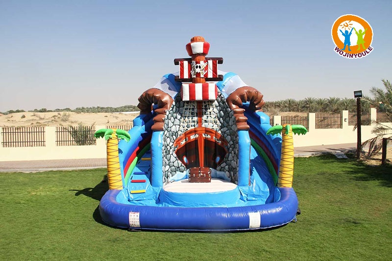 WS033 Pirates of the Caribbean Inflatable Water Slide with Pool Set