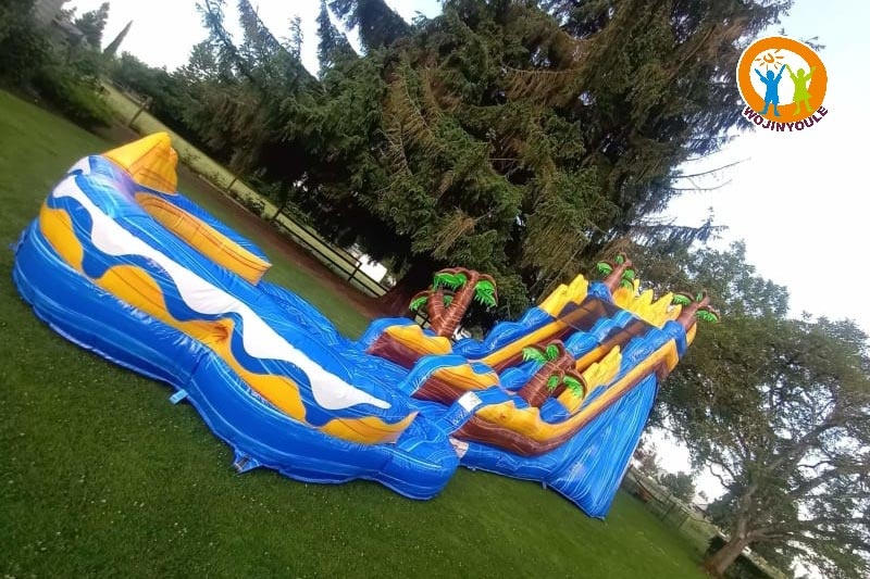 WW098 Mega Oasis 22ft Tall Inflatable Water Slide Pool Set
