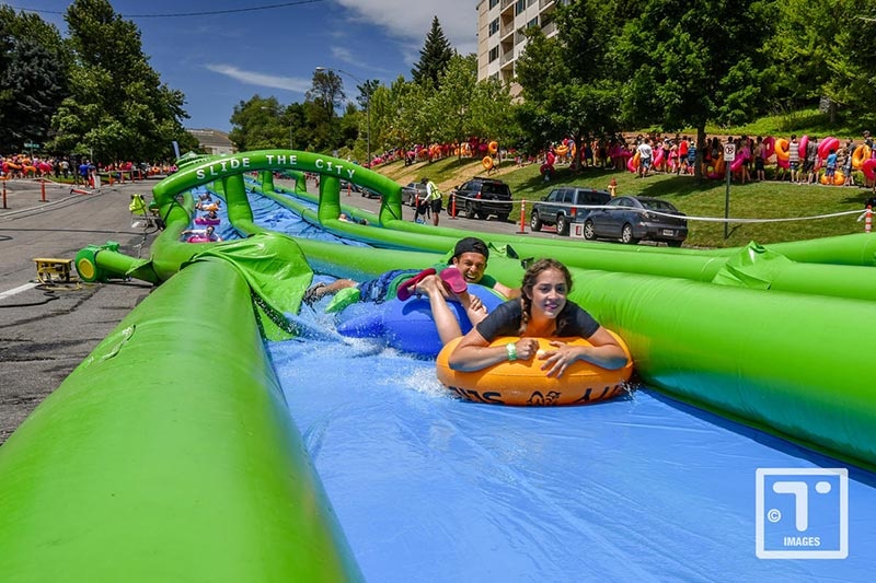 WW086 Commercial 300m Customized Inflatable Slip N Slide