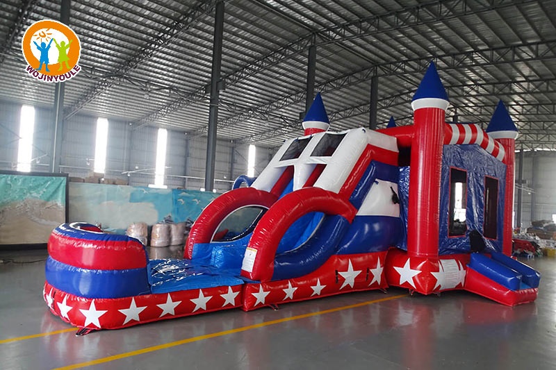 WB512 Freedom Fury Inflatable Wet Combo Bouncer Slide