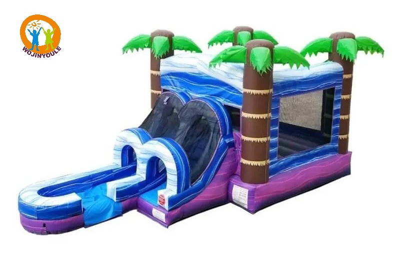 WB515 Tropical Paradise Inflatable Wet Combo Bouncer Slide