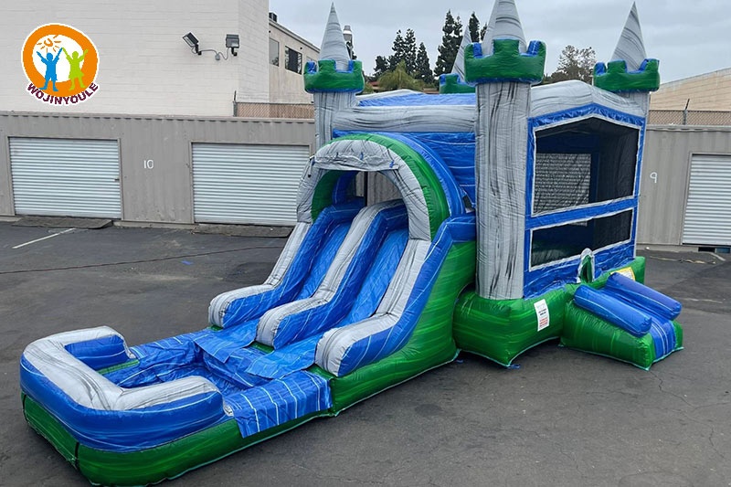 WB521 Tropical Inflatable Wet Combo Bouncer Slide