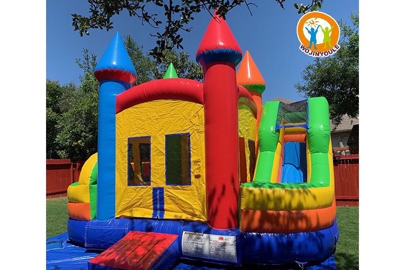 WJ109 Inflatable Combo Slide Obstacle Twist Bounce Castle