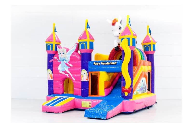 MC016 Fairy Wonderland Multiplay Inflatable Bouncy Castle Slide