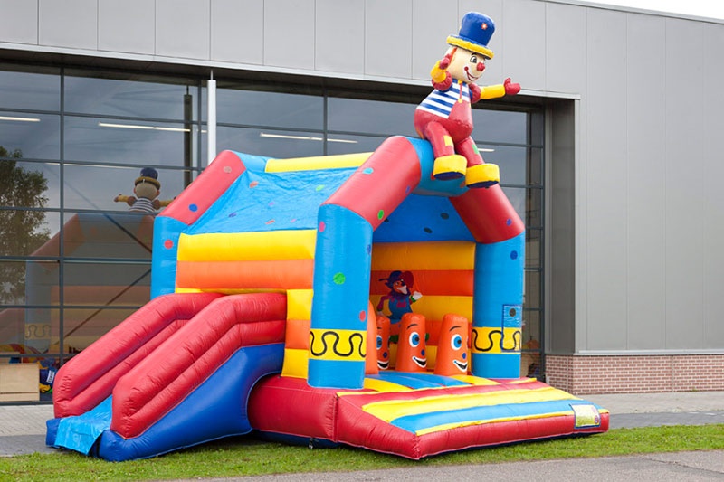 MC035 Clown Bouncy Castle Inflatable Bounce House w/ Slide