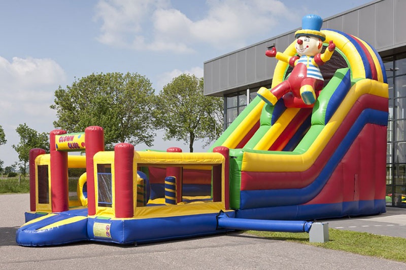 MC040 Multiplay Clown Inflatable Slide Jumping Castle