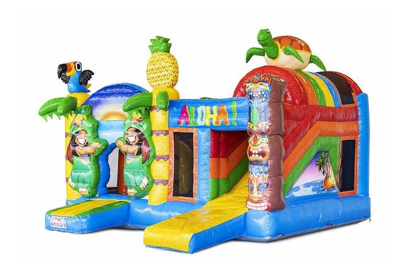MC052 Multiplay Tropical Inflatable Slide Jumping Castle
