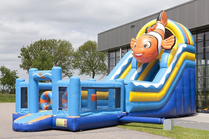 MC051 Multiplay Clownfish Inflatable Slide Jumping Castle