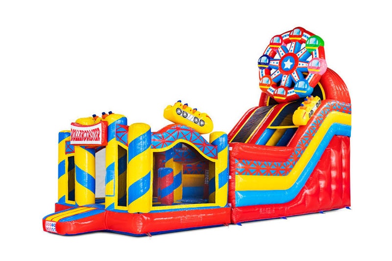 MC055 Multiplay Rollercoaster Inflatable Slide Jumping Castle