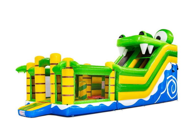 MC066 Multiplay Crocodile Inflatable Slide Jumping Castle