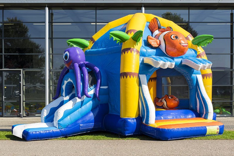 MC049 Maxifun Clownfish Bouncy Castle Inflatable Bouncer Slide