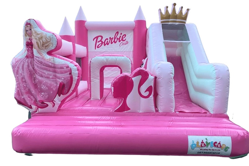 WB537 Barbie 2in1 Inflatable Combo Bouncer Slide