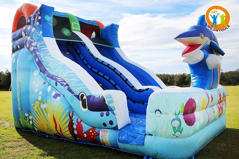 DS028 Marlin Splash Inflatable Dry Slide Commercial