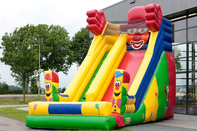 MC042 Super Clown Slide Inflatable Bouncer Slide Amazing Attraction
