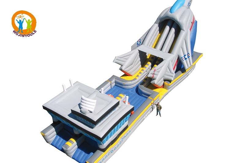 OC038 Aircraft Carrier 30ft Tall Inflatable Obstacle Courses