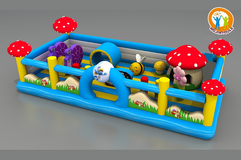 WB415 The Smurfs Inflatable Kids Playground