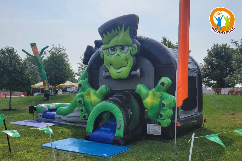 WB546 Frankenstein Combo Inflatable Bouncer Castle Slide