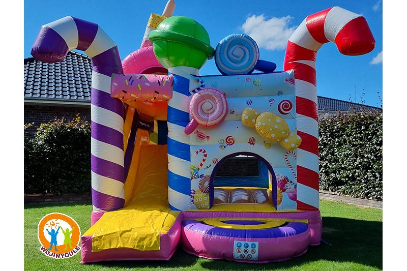 WB175 Candy Combo Inflatable Bouncer Castle Slide
