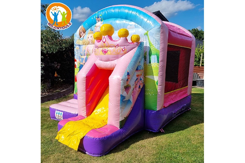 WB547 Princess Combo Inflatable Bouncer Castle Slide