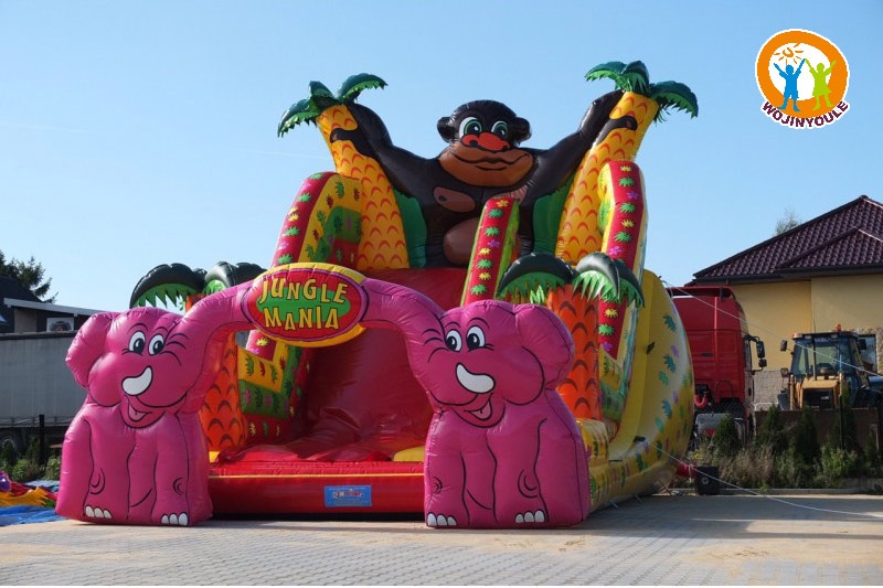 DS252 Jungle Mania 24ft Tall Inflatable Dry Slide