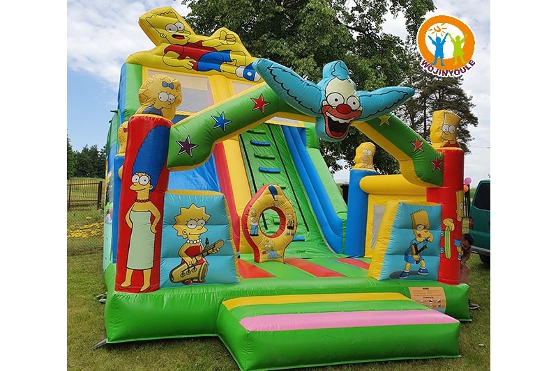 DS246 Bart Simpson 20ft Tall Inflatable Dry Slide