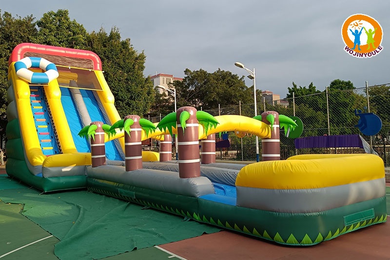 WW167 25ft Commercial Jungle Mega Inflatable Water Slide with Pool