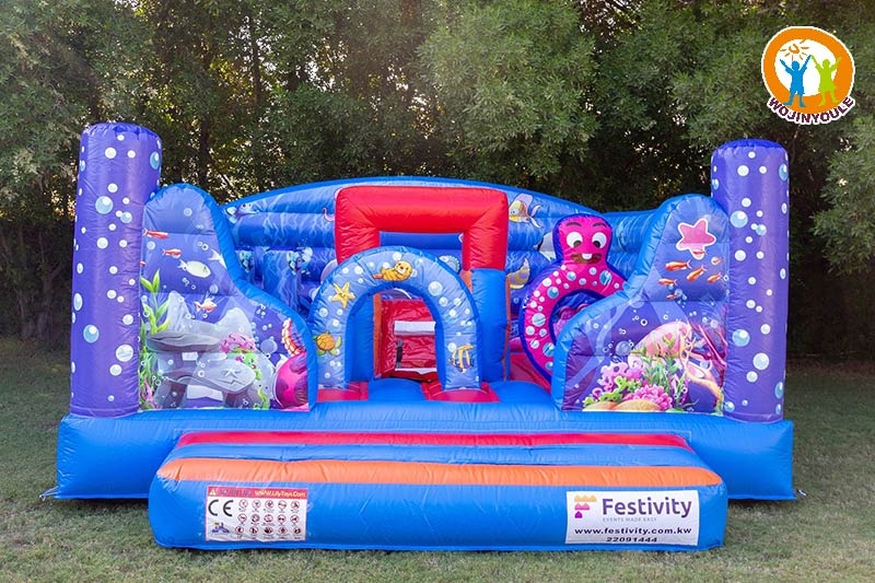 WB688 The Ocean City Bouncer Inflatable Combo Jumping Slide