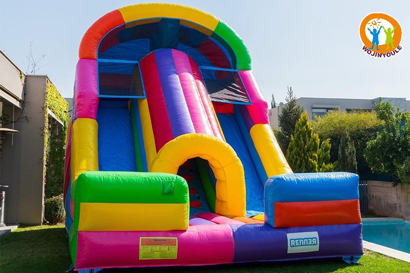 DS284 Tobogan Royal Dual Lane Tunel Inflatable Dry Slide