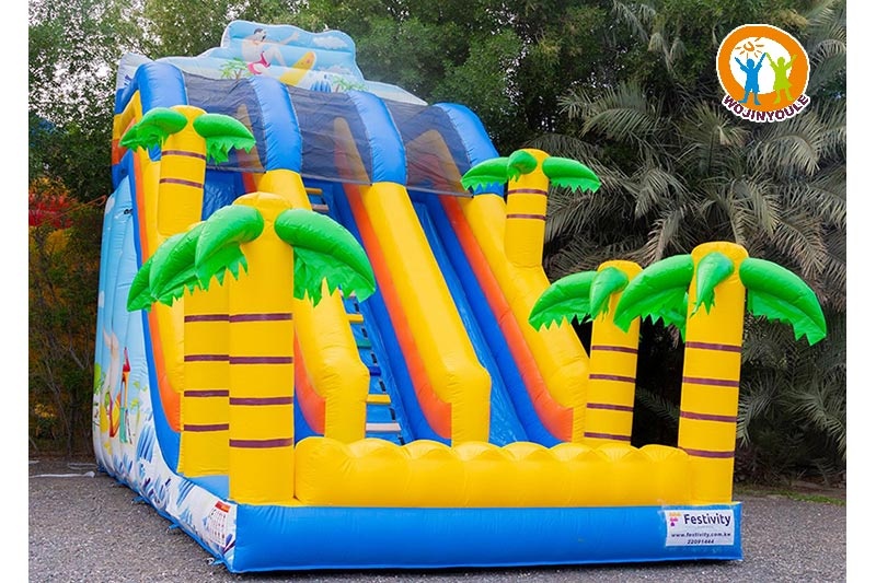 DS299 23ft Tall The Jungle Dual Lane Inflatable Dry Slide